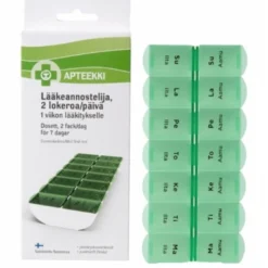 Apteekki Lääkeannostelija 2 lokeroa/päivä