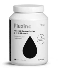Apteq Fluzinc -sinkkiasetaatti salmiakki