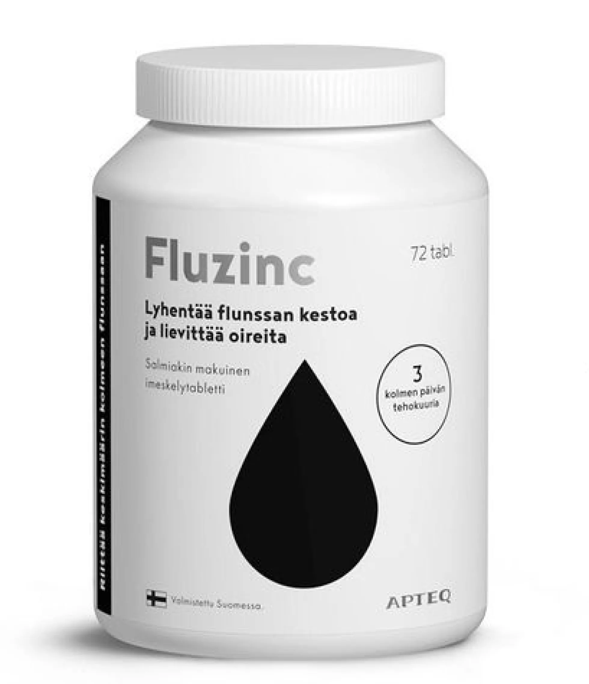 Apteq Fluzinc -sinkkiasetaatti salmiakki