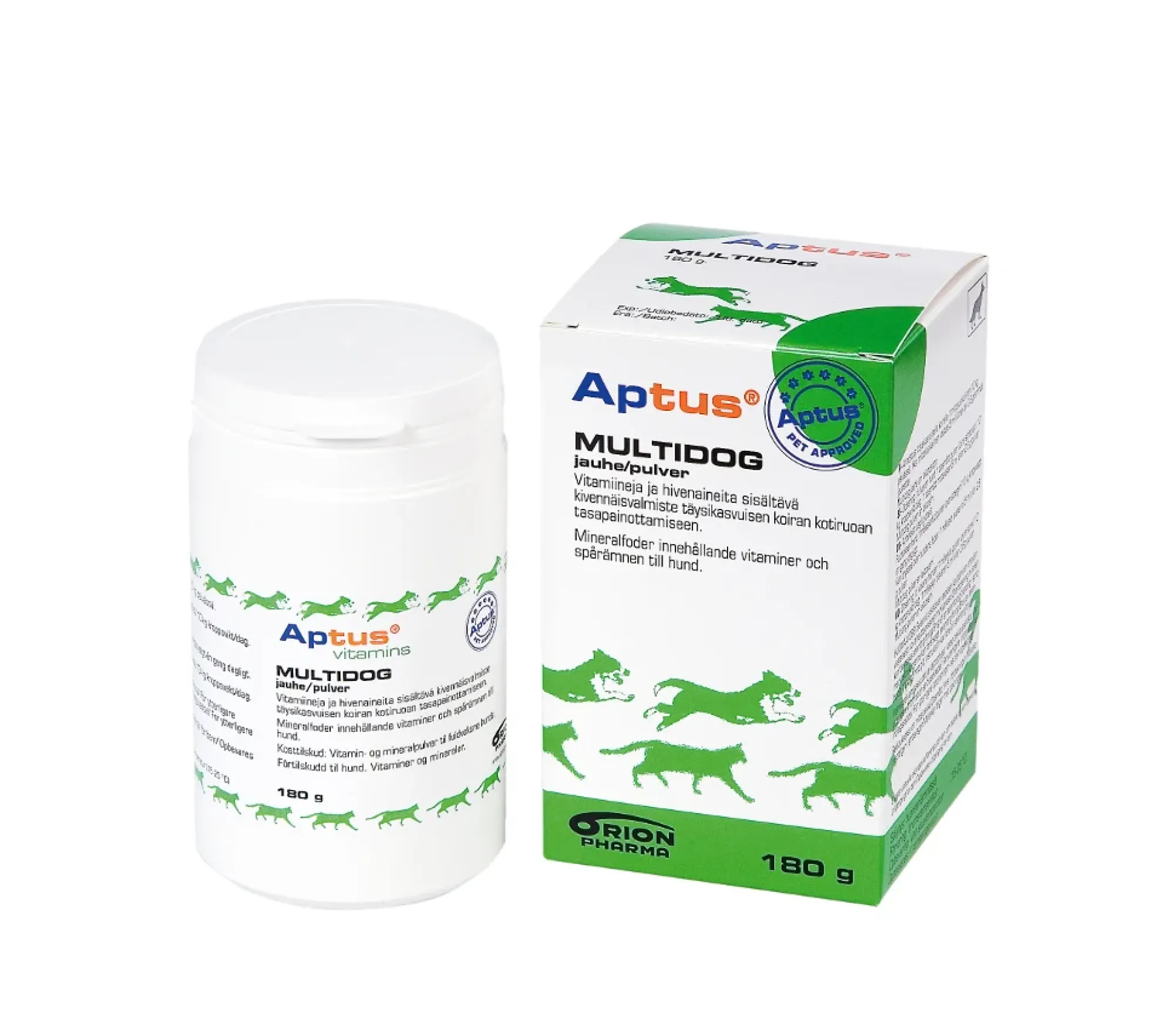 Aptus Multidog 180 g kivennäisrehujauhe koiralle