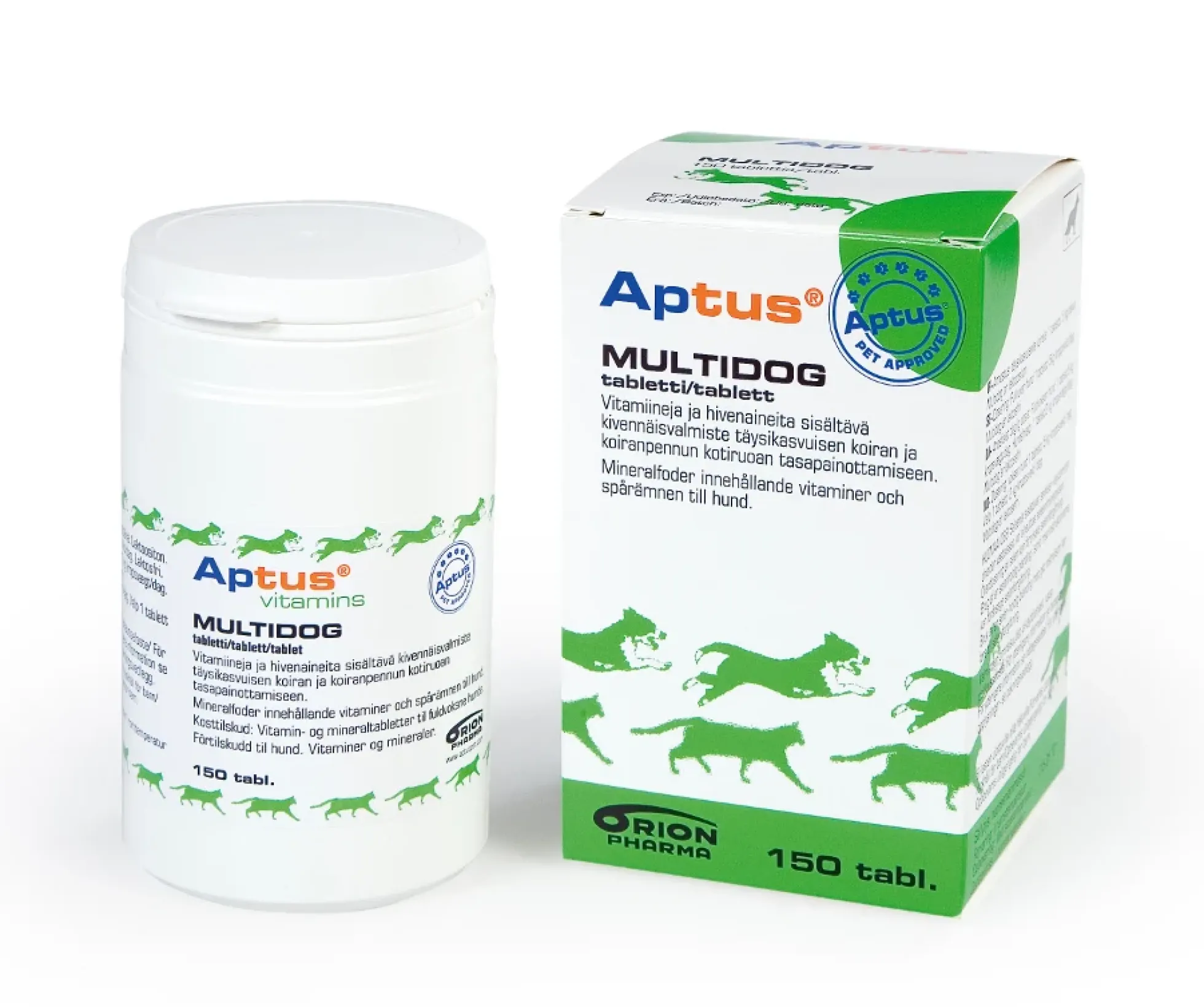 Aptus Multidog 150 tablettia kivennäisrehuvalmiste koirille
