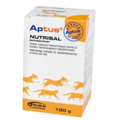 Aptus Nutrisal 180 g ravintolisä kissoille ja koirille nestetasapainon säilyttämiseen