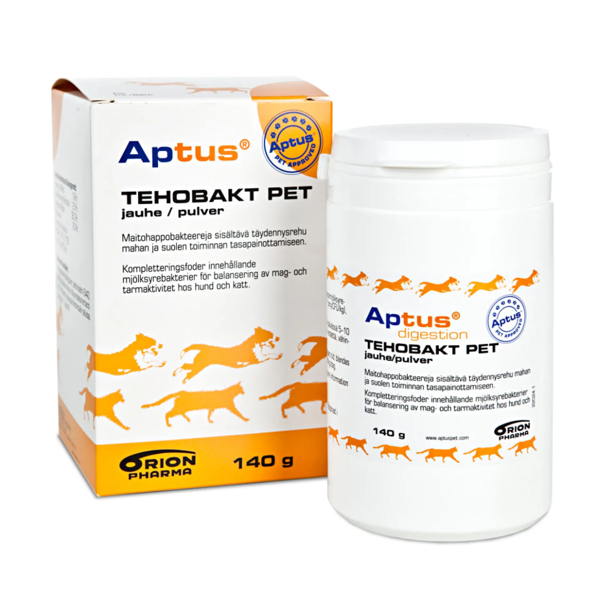 Aptus Tehobakt 140 g maitohappobakteerijauhe eläimille