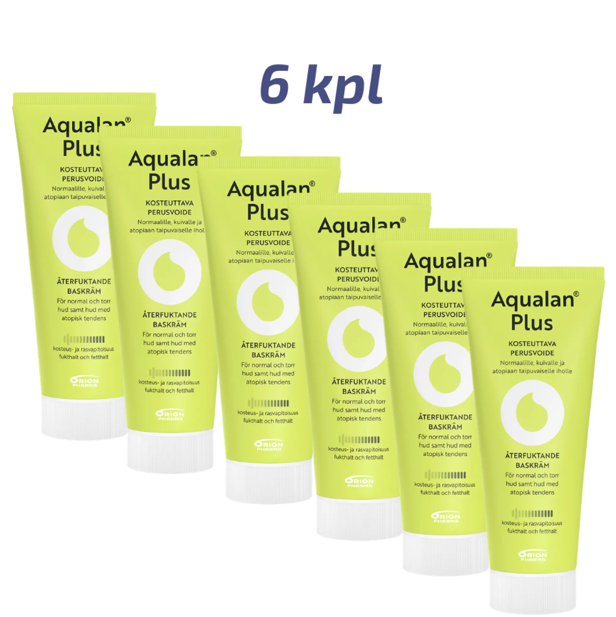 Aqualan Plus tukkupakkaus 6 x 200 g