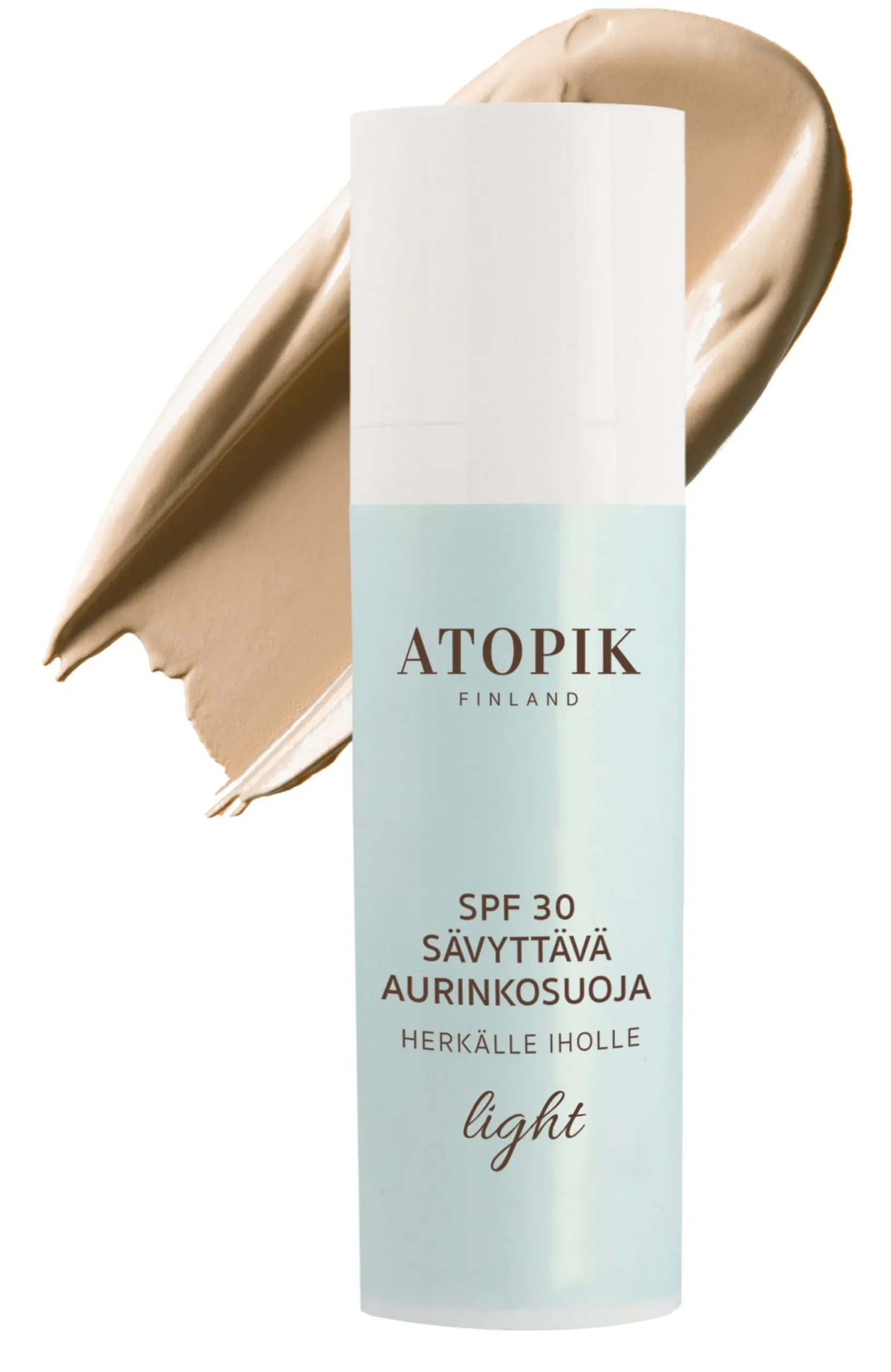 Atopik SPF 30 Sävyttävä Aurinkosuoja Light