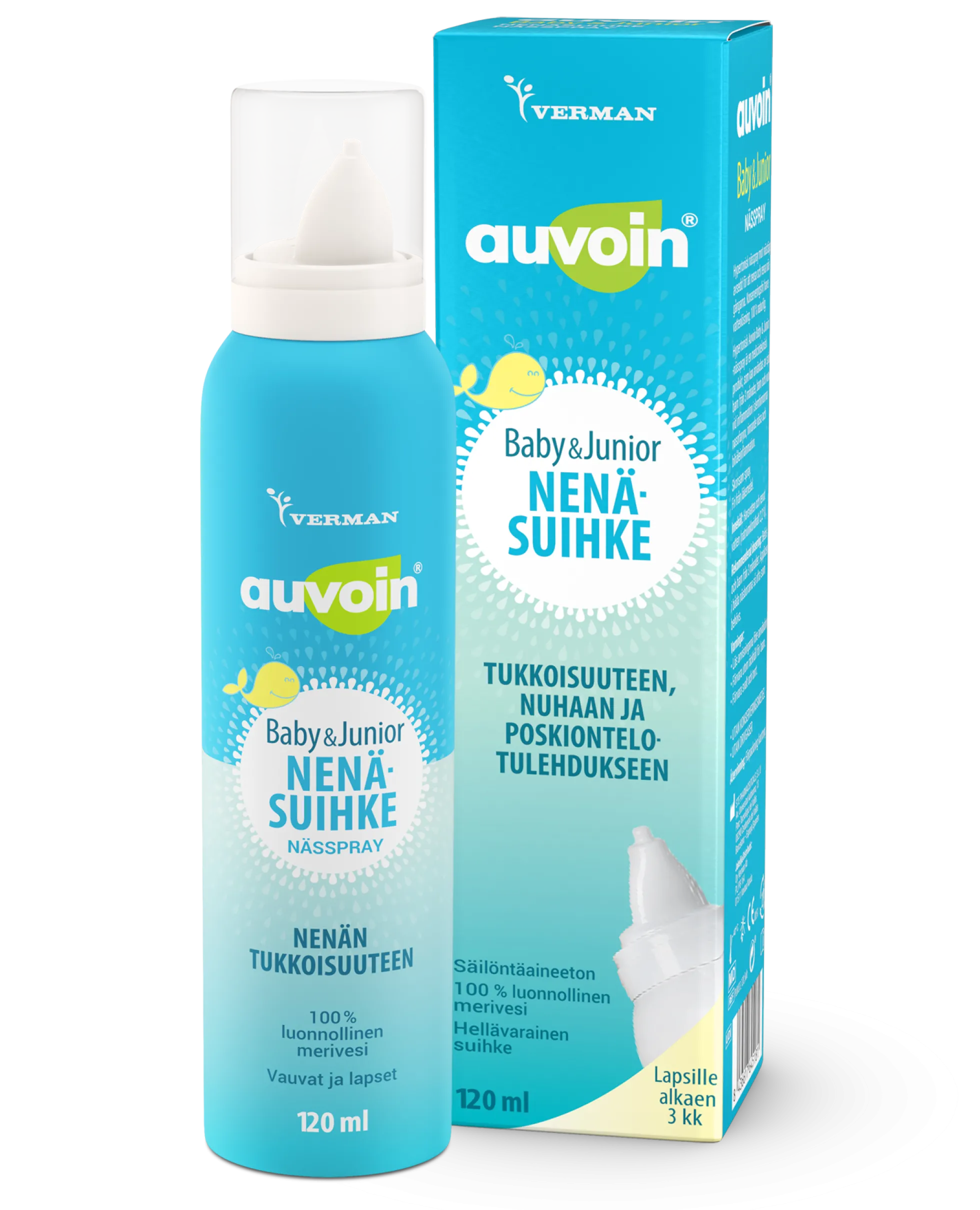 Auvoin Baby & Junior nenäsuihke 120 ml