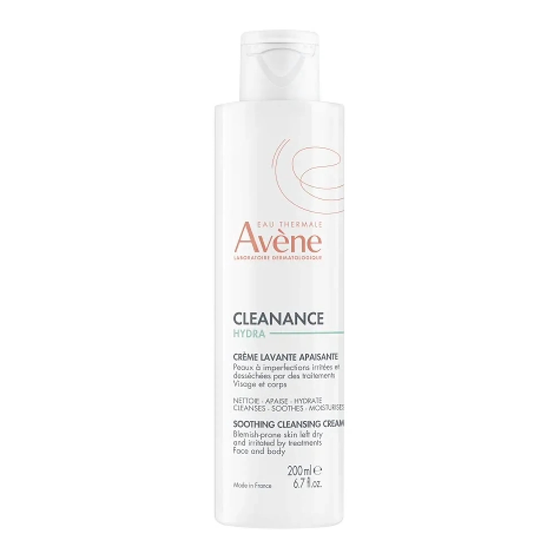 Avene Cleanance HYDRA Cleanser kosteuttava puhdistusvoide akneiholle 200 ml