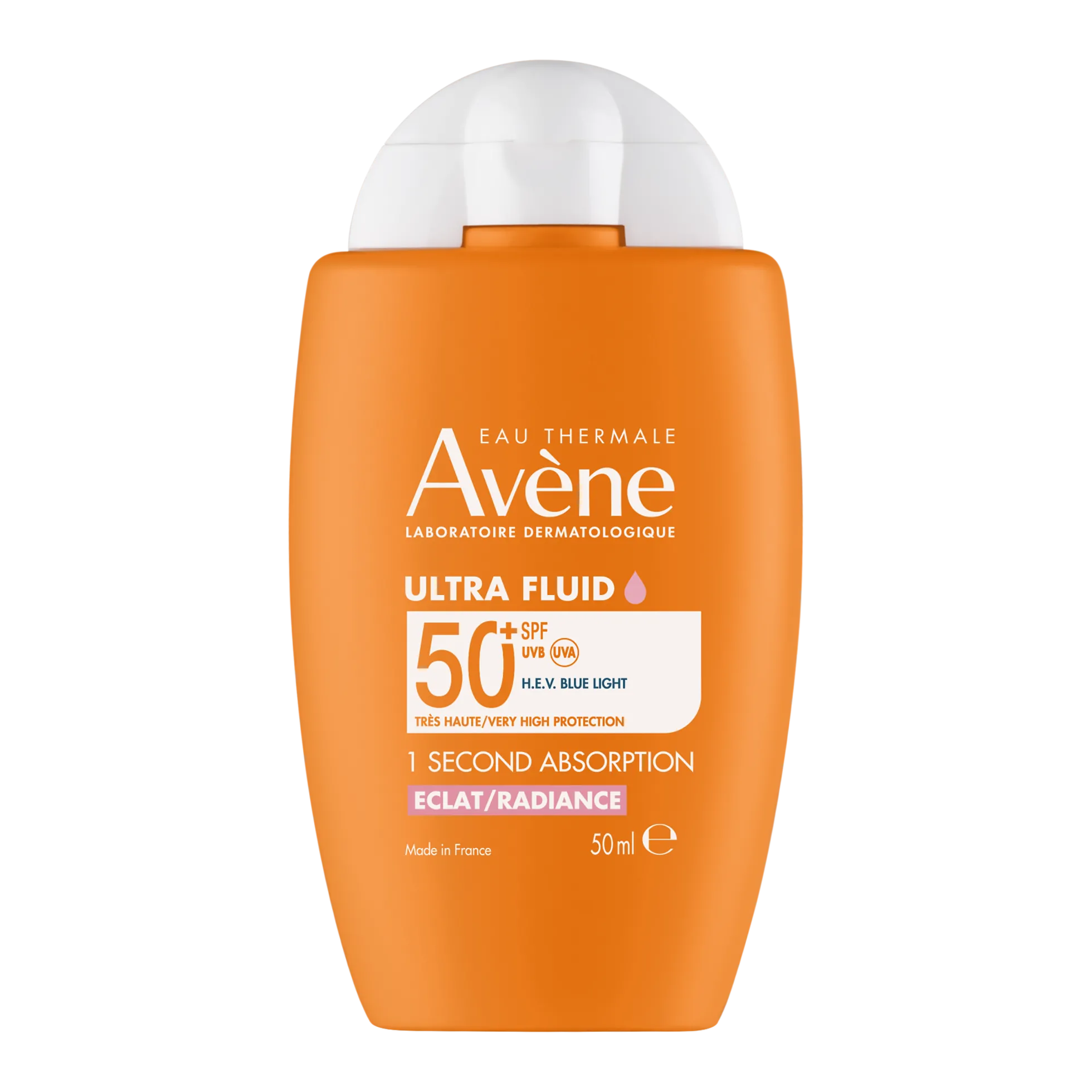 Avene Sun Ultra Fluid Radiance SPF50+ kevyesti sävytetty aurinkosuojavoide kasvoille