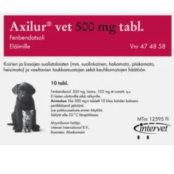 Axilur vet 500 mg tabletit