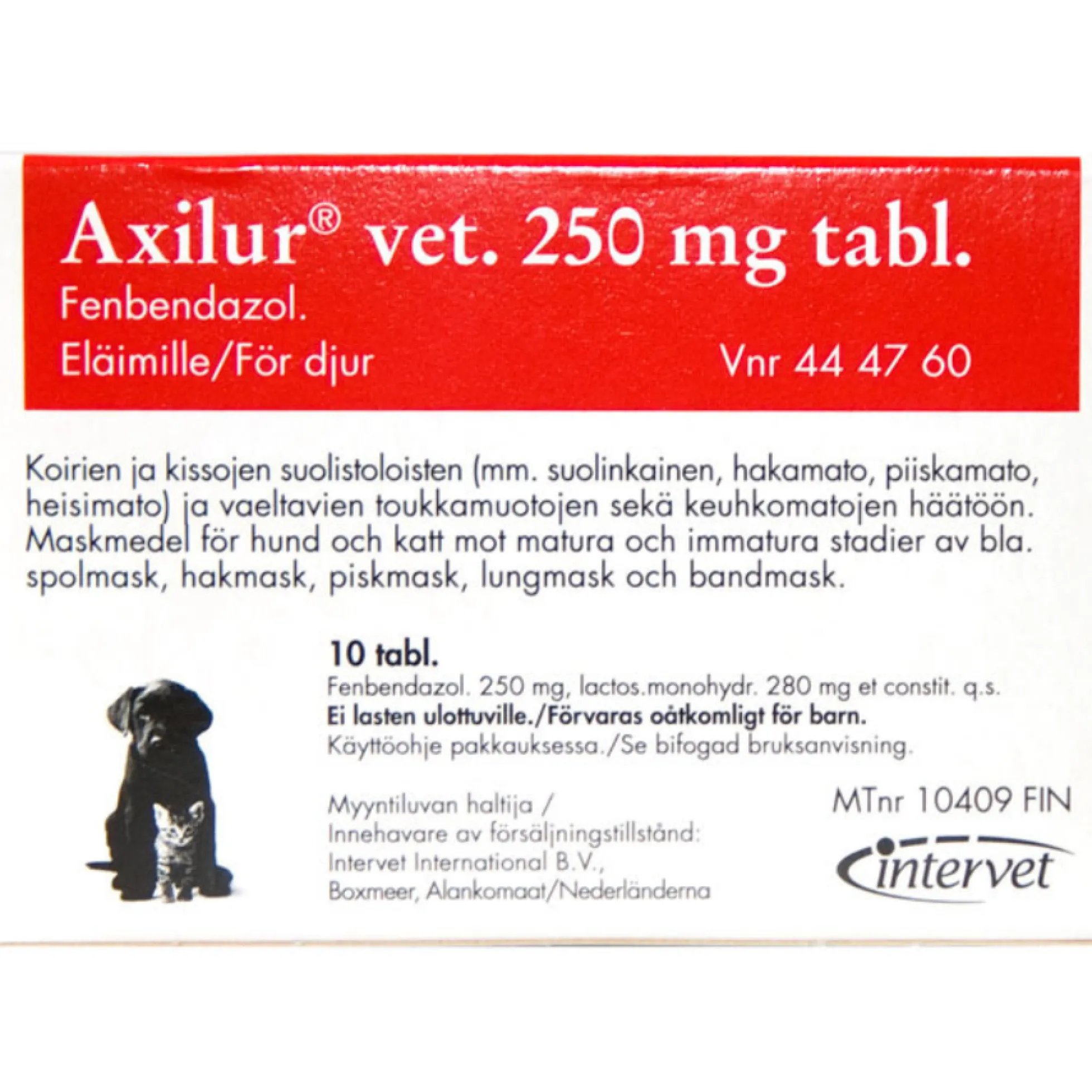 Axilur vet 250 mg tabletit