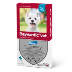 Bayvantic Vet 4-10 kg koirille - 100/500 mg/ml