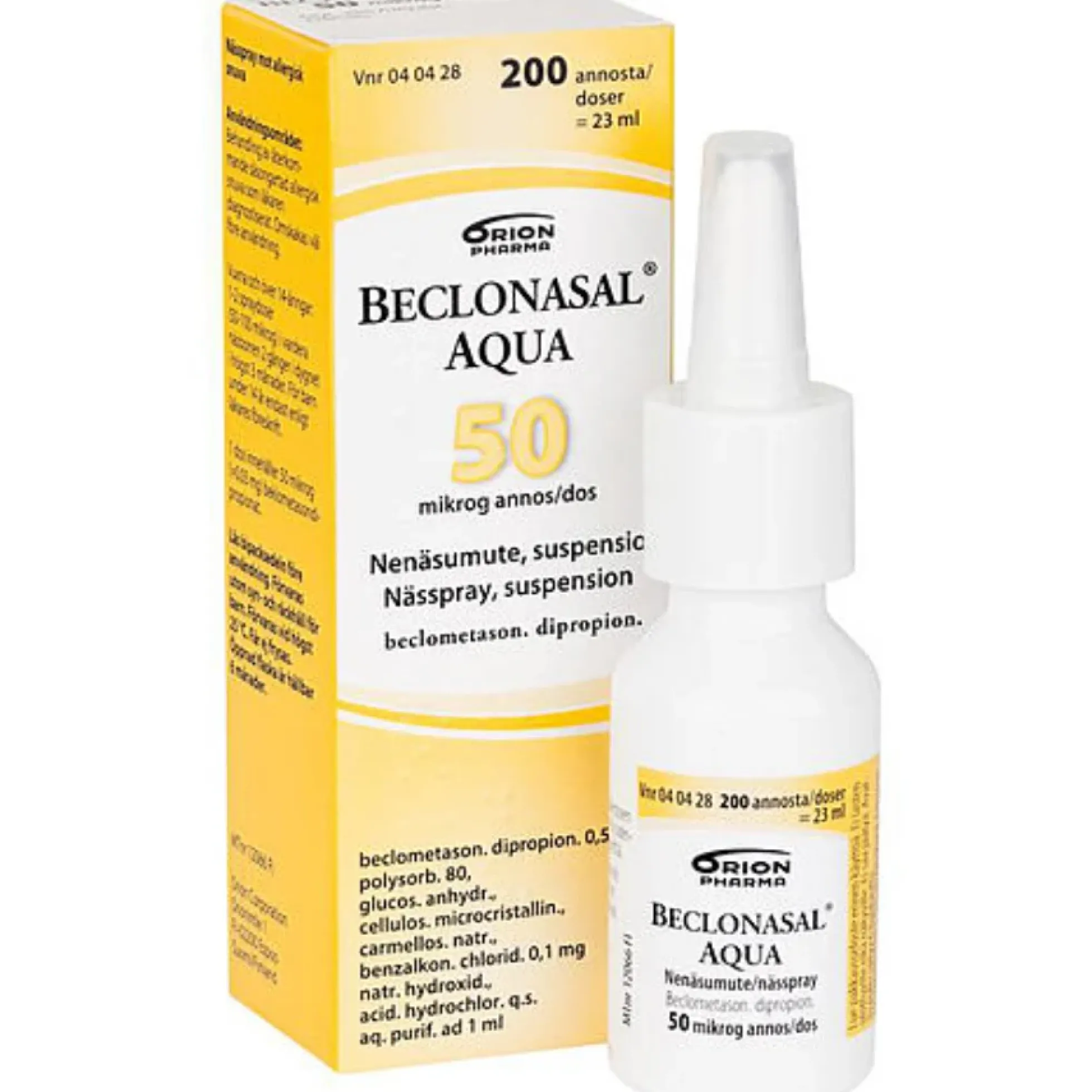 Beclonasal Aqua nenäsumute - 50 mikrog/annos
