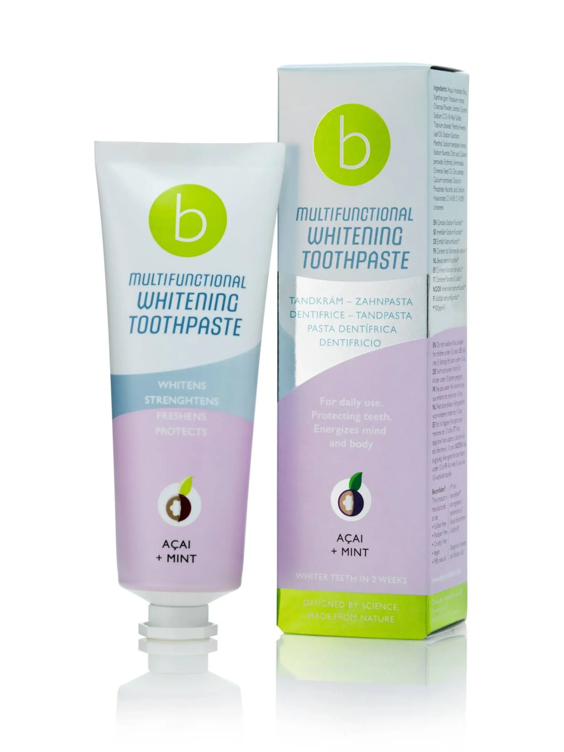 Beconfident Multifunctional Whitening Hammastahna Acai+Mint