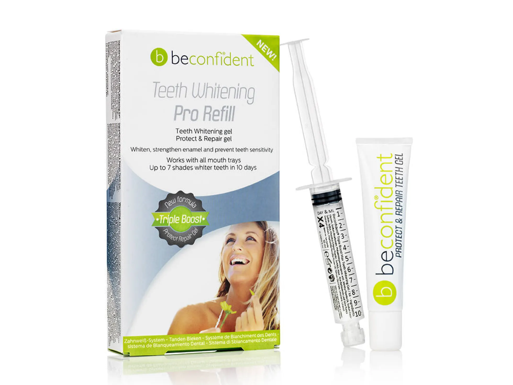 Beconfident Teeth Whitening Pro Refill, Whitening Gel valkaisutäyttöpaketti