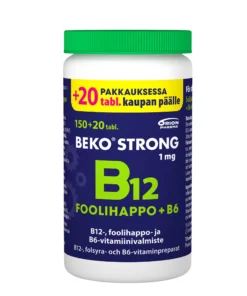 Beko Strong B12+foolihappo+B6 nieltävä tabletti - kampanjapakkaus 150+20