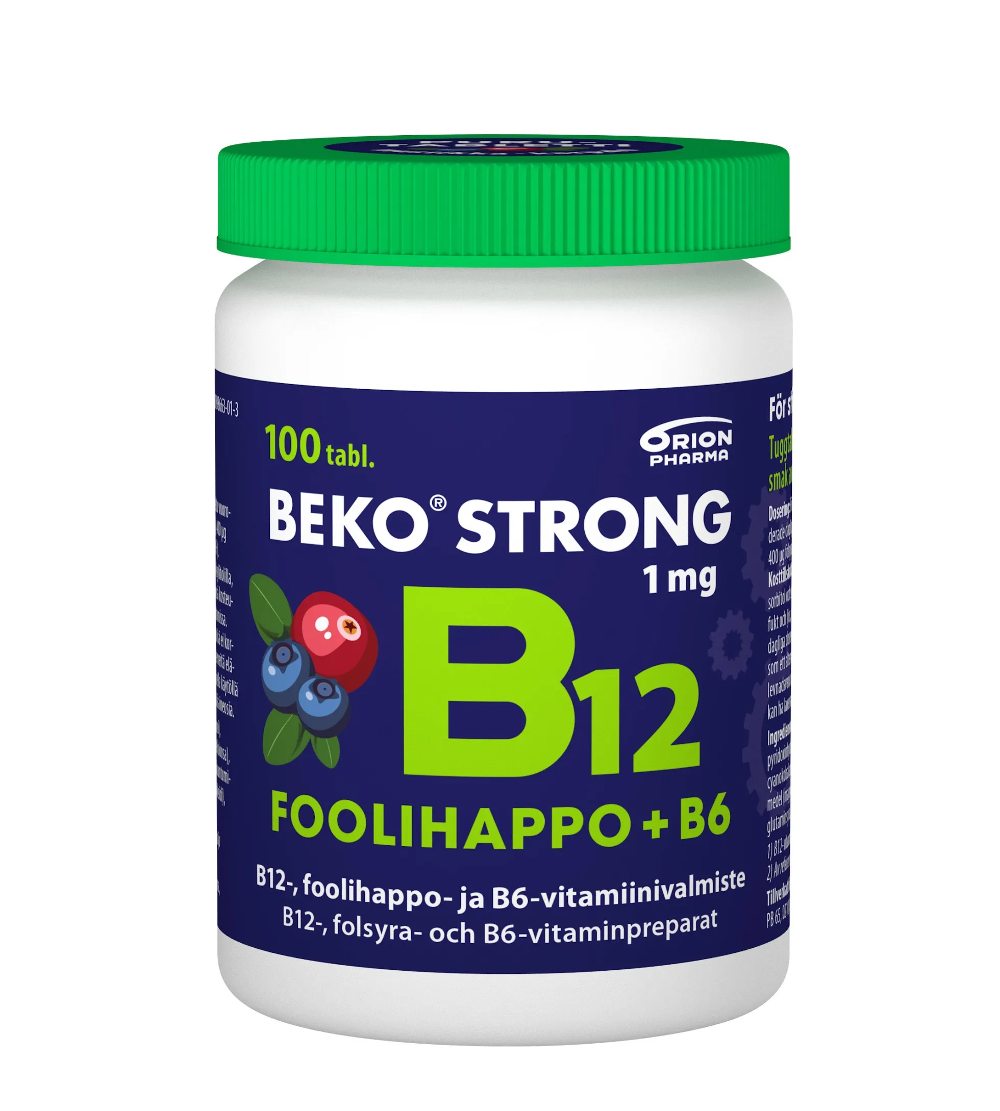 Beko strong B12 + Foolihappo + B6 Purutabletti - eri kokoja
