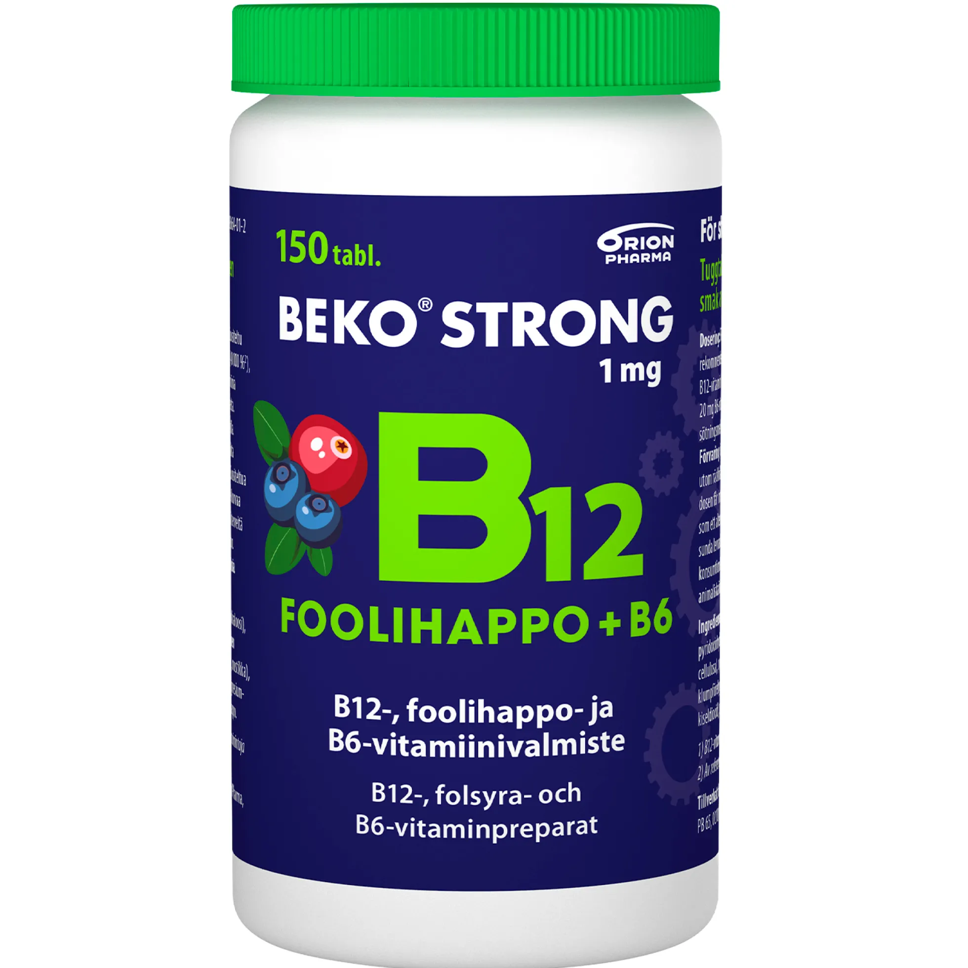 Beko strong B12 + Foolihappo + B6 Purutabletti - eri kokoja