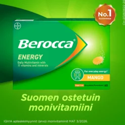 Berocca Energy Mango - 45 poretablettia