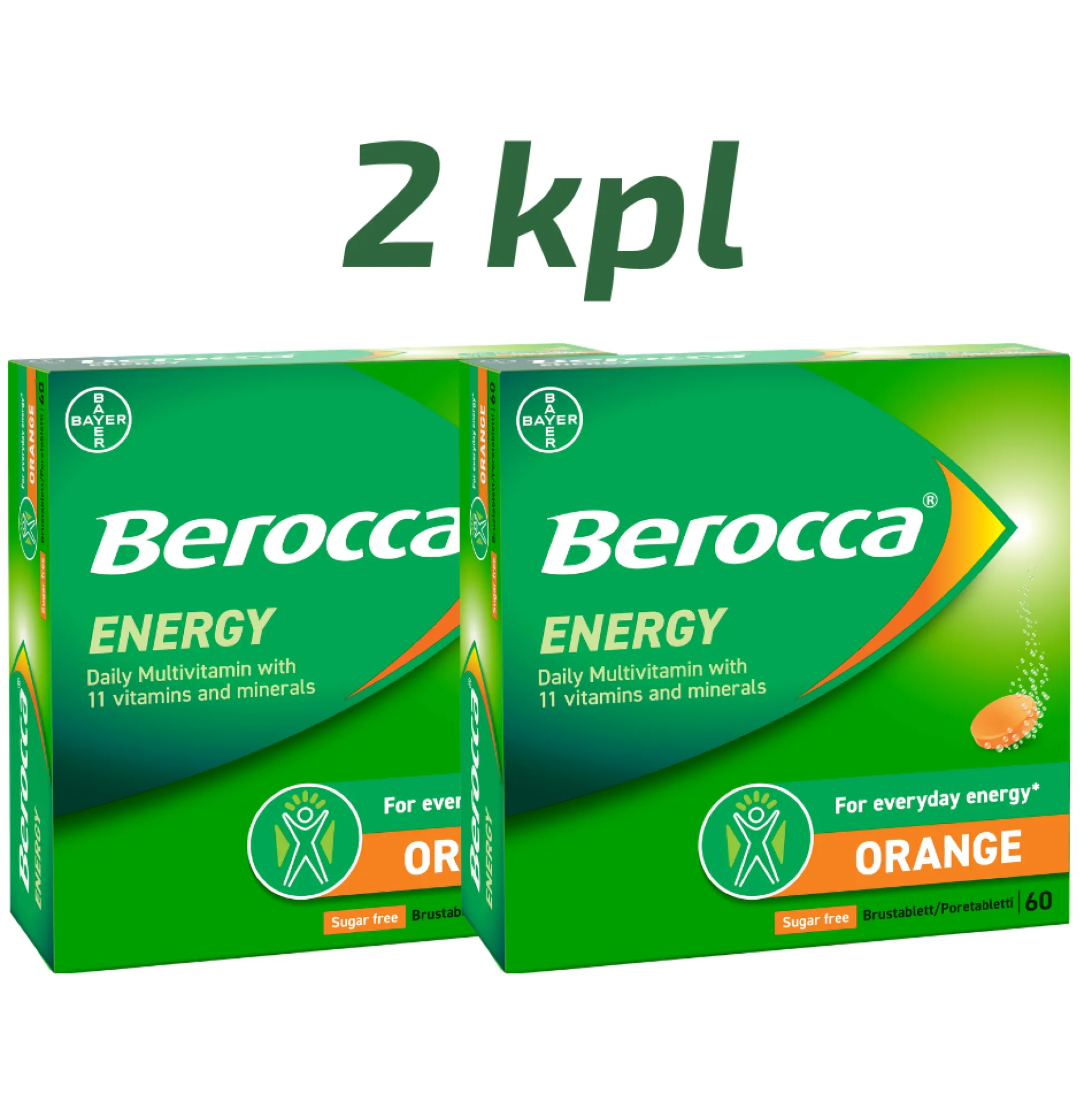 Berocca Energy Orange poretabletti 2 x 60 tbl.