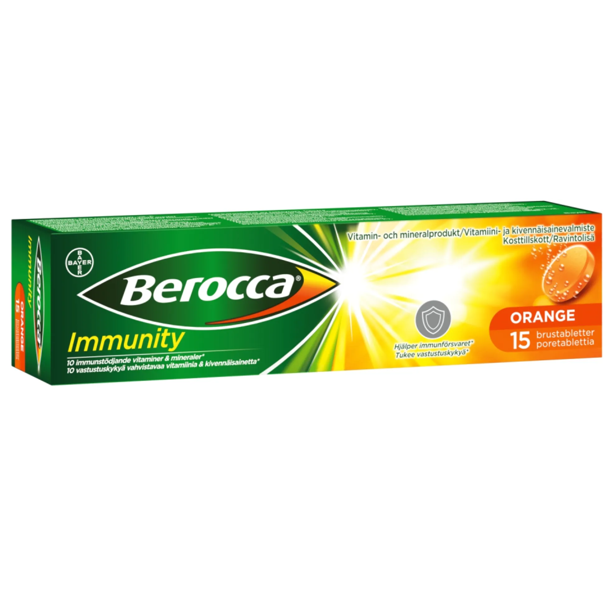 BEROCCA IMMUNITY PORETABLETTI 15 kpl
