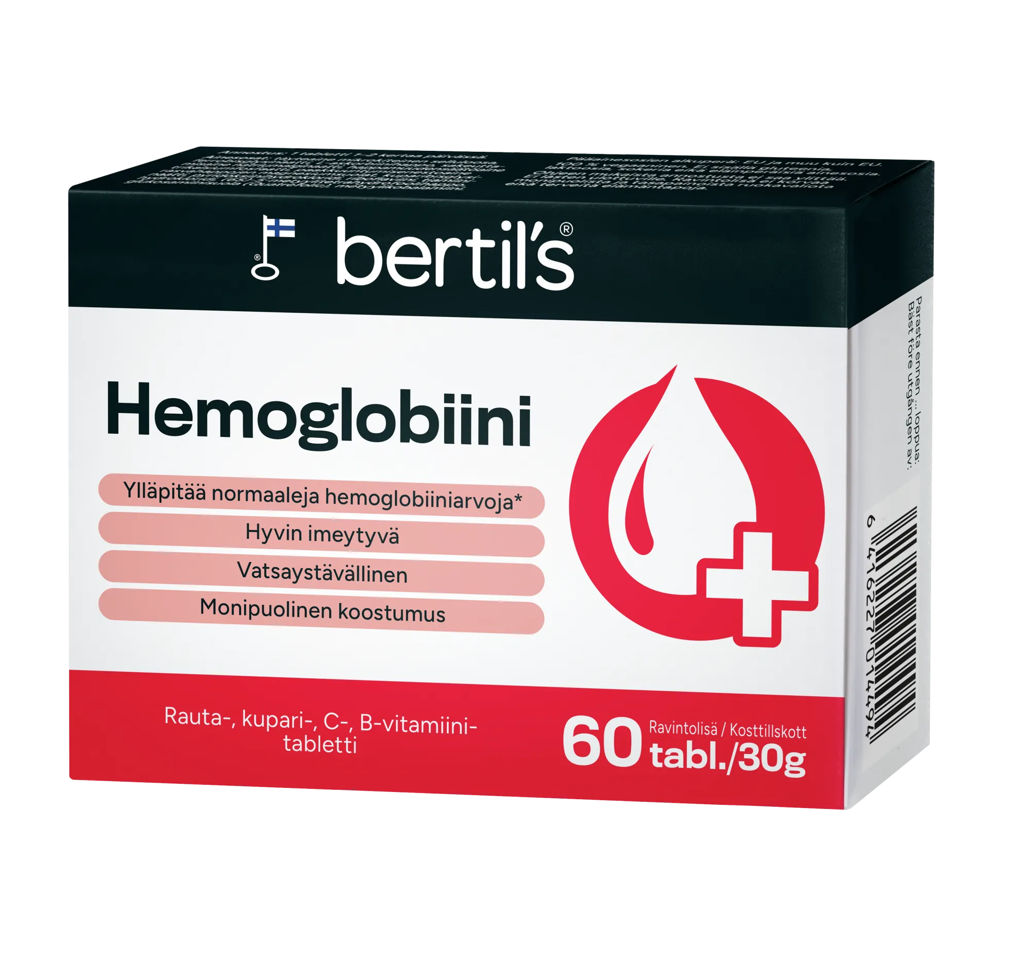 Bertil's Hemoglobiini 60 tabl.