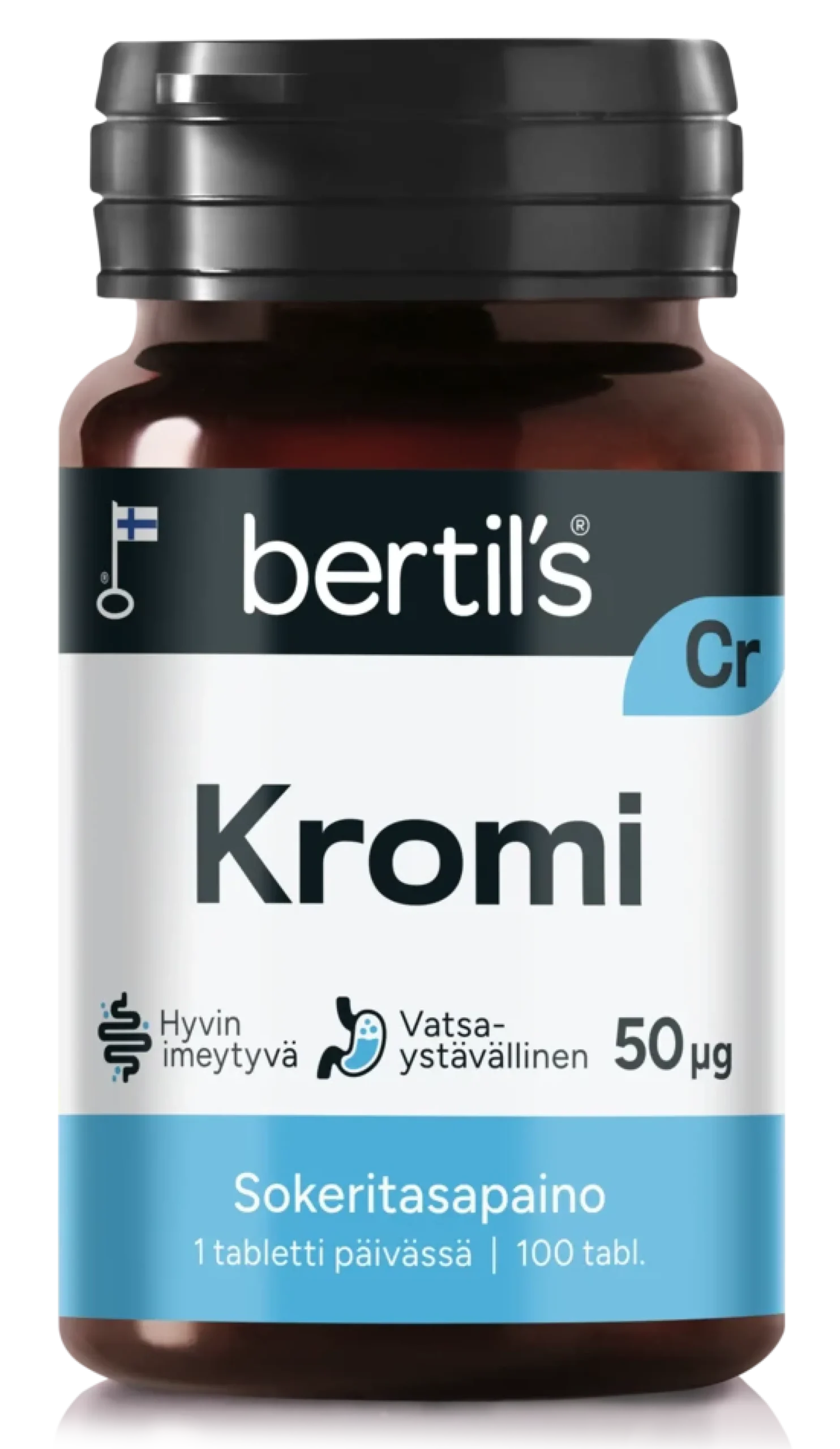 Bertil's Kelasin Kromitabletti 50 mikrog