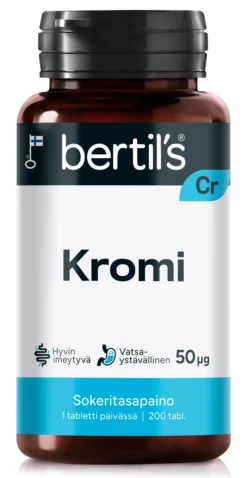Bertil's Kelasin Kromitabletti 50 mikrog