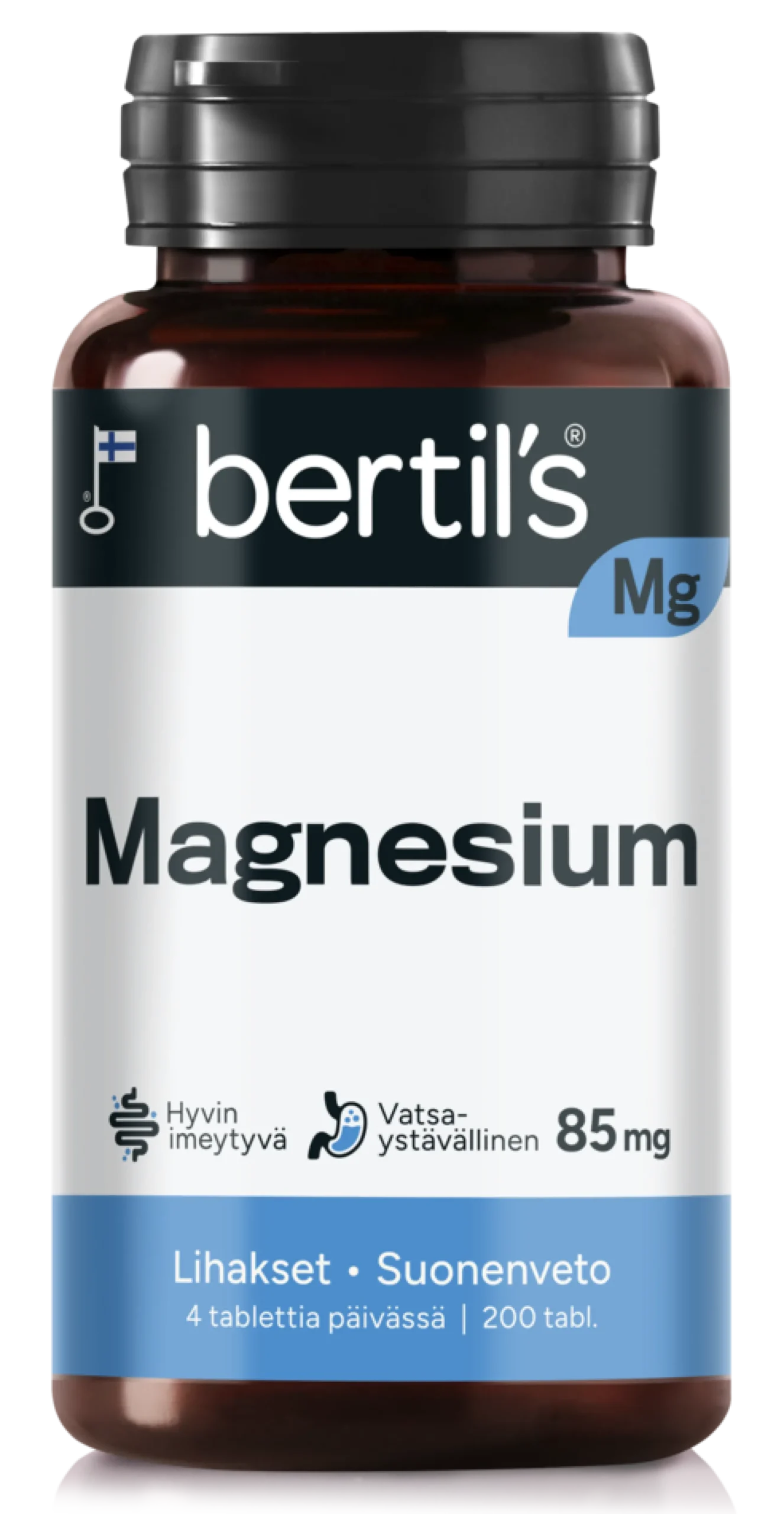 Bertil's Kelasin Magnesiumtabletti 85 mg