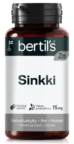 Bertil's Kelasin Sinkki 15 mg