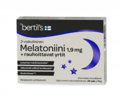 Bertil`s Melatoniini 1,9 mg + rauhoittavat yrtit 30 tabl.