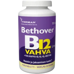 Bethover B12 vahva Vadelma-sitruuna 120 tbl
