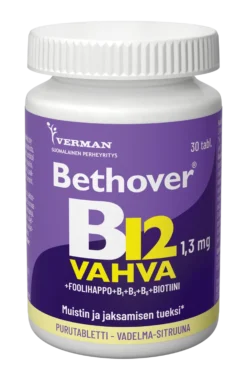 Bethover B12 vahva Vadelma-sitruuna 30 tbl