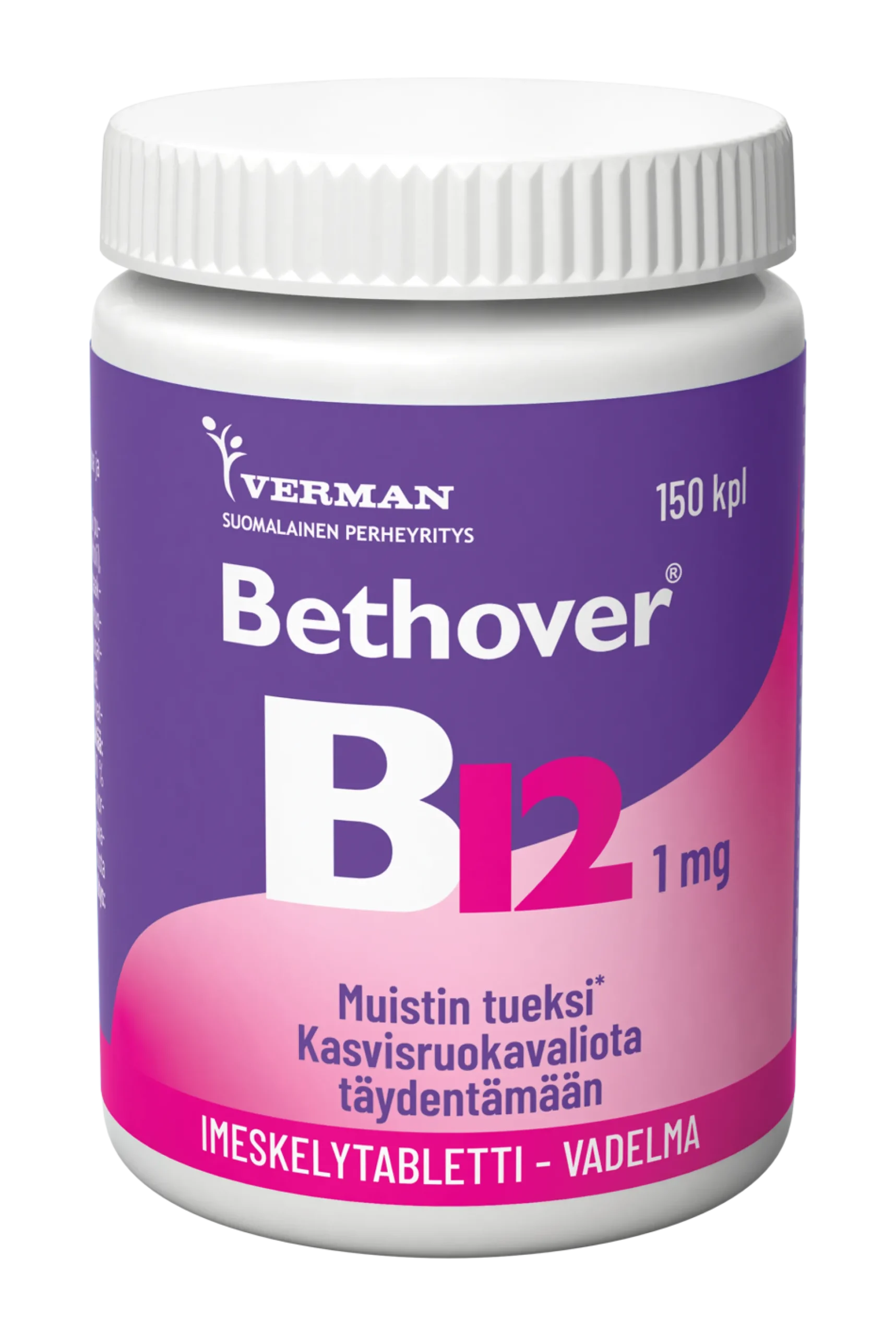 Bethover 1 mg B12-vitamiini Vadelma-eri kokoja