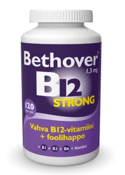 Bethover Vahva B12 Mansikka - Eri pakkauskokoja