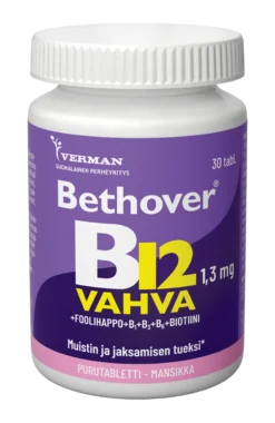 Bethover Vahva B12 Mansikka - Eri pakkauskokoja