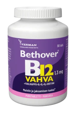 Bethover Vahva B12 Mansikka - Eri pakkauskokoja