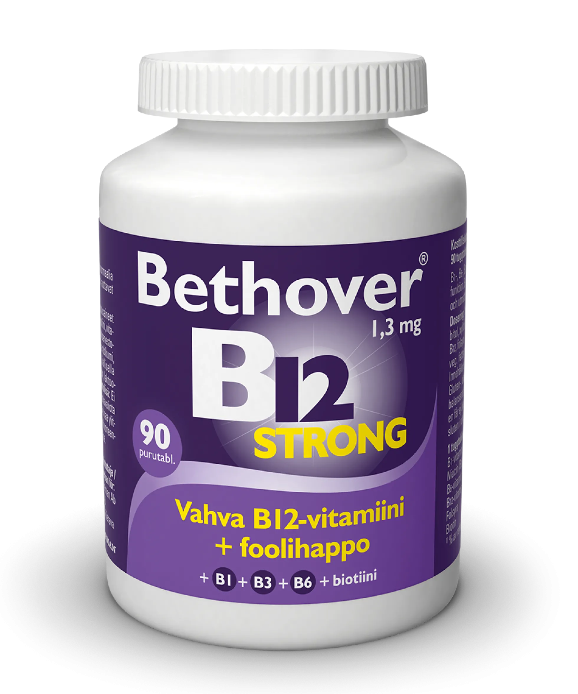 Bethover Vahva B12 Mansikka - Eri pakkauskokoja