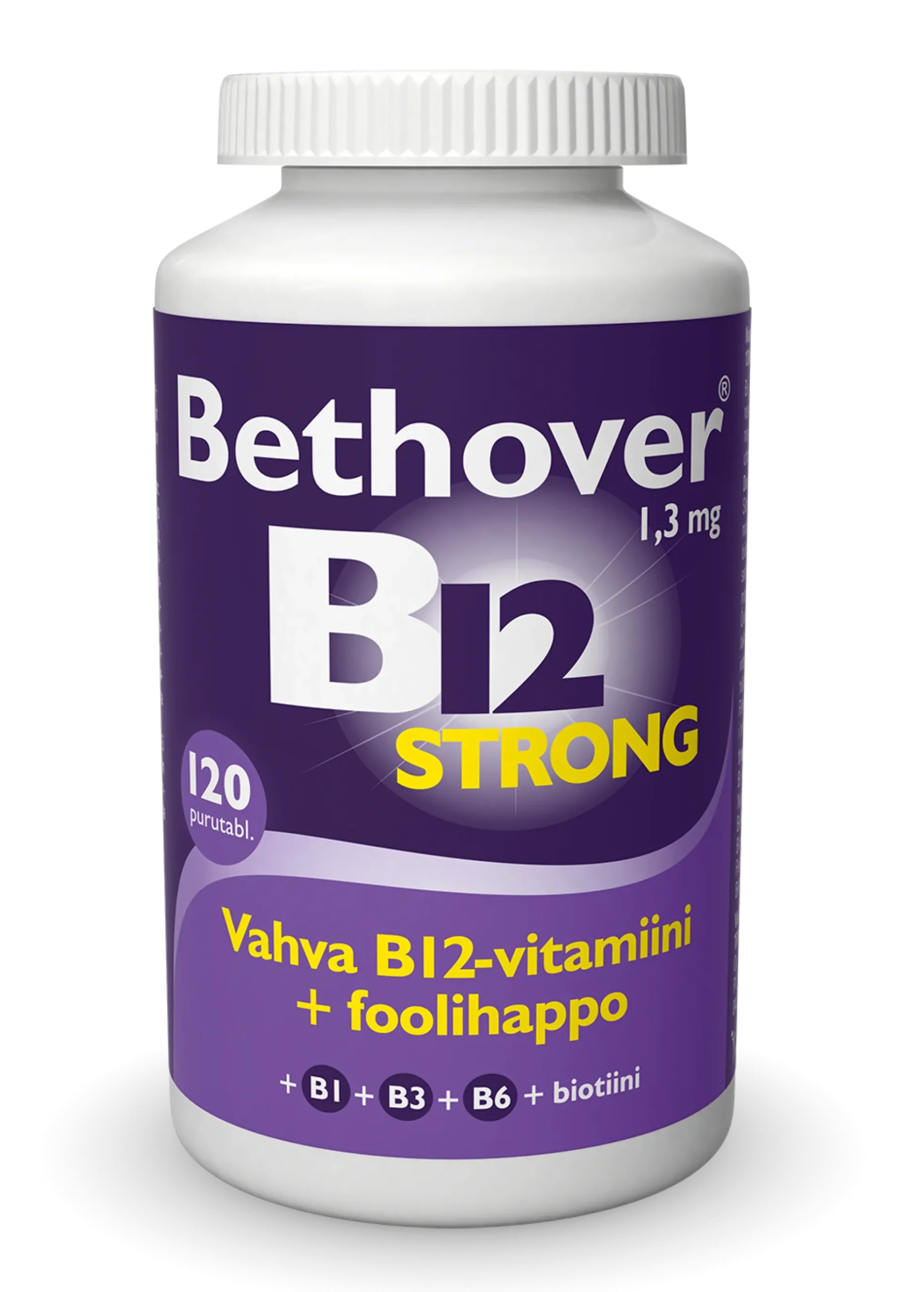 Bethover Vahva B12 Mansikka 120 tbl
