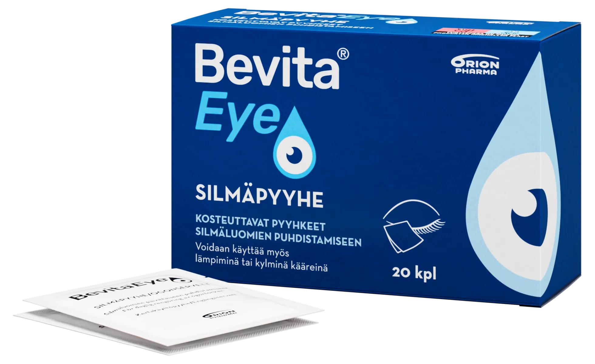 Bevita Eye silmäpyyhe 20 kpl