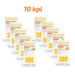 BioGaia Protectis BABY+D3 säästöpakkaus 10 x 10 ml maitohappobakteeri vauvalle