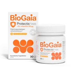 BioGaia Protectis Tabs +D3 appelsiini vastustuskykyyn 30 tabl