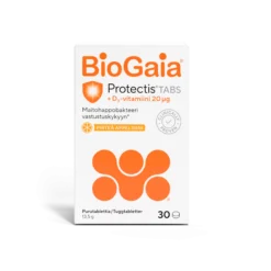 BioGaia Protectis Tabs +D3 appelsiini vastustuskykyyn 30 tabl