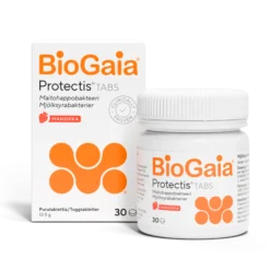BioGaia Protectis Tabs mansikka maitohappobakteeri -Eri kokoja