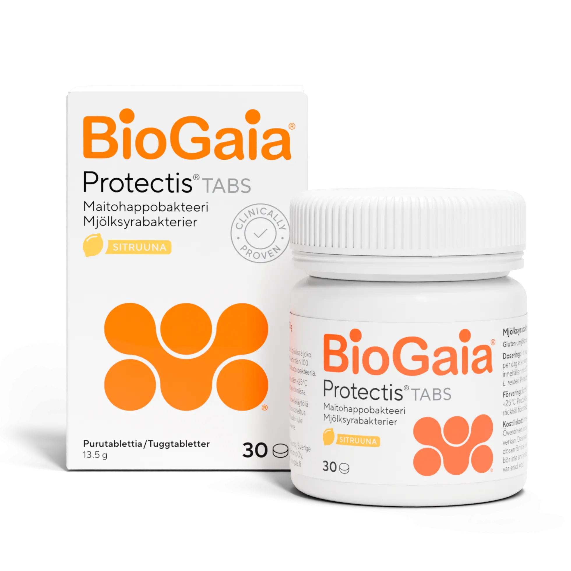 BioGaia Protectis Tabs Sitruuna maitohappobakteeri 30 tabl