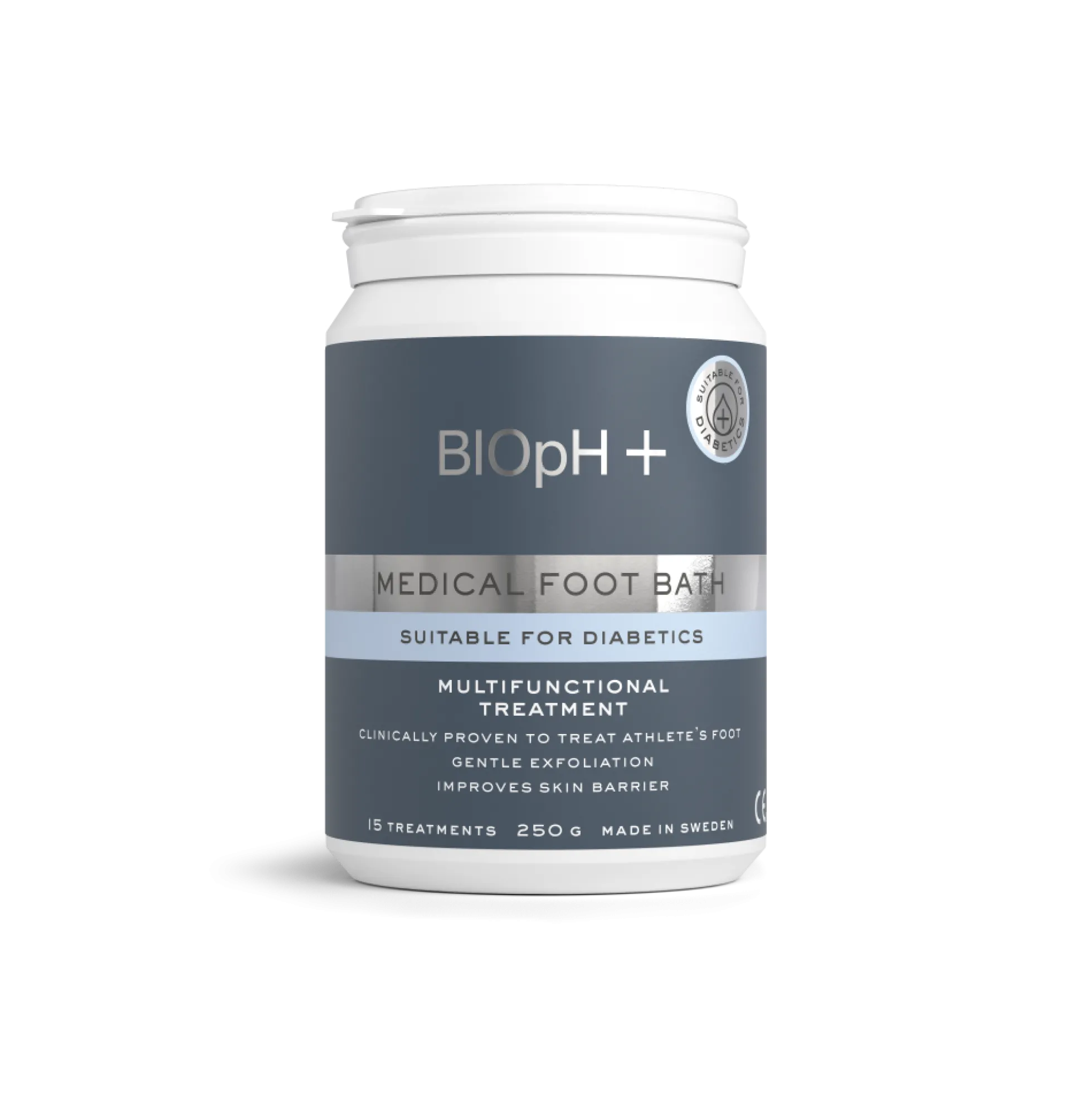BIOpH+ Hoitava jalkakylpy diabeetikoille 250 g - 15 hoitokertaa