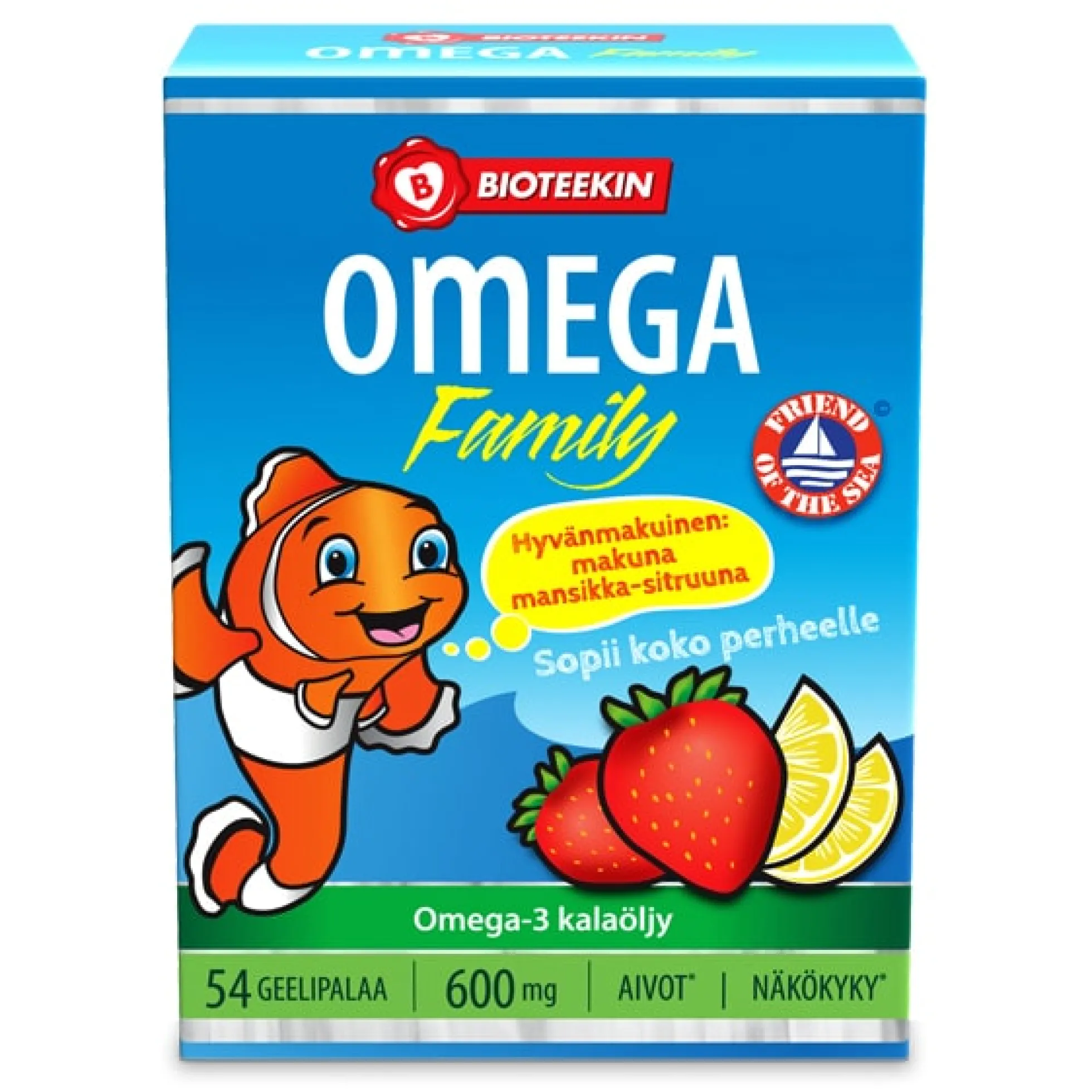 BIOTEEKIN OMEGA FAMILY 54 pureskeltavaa geelipalaa