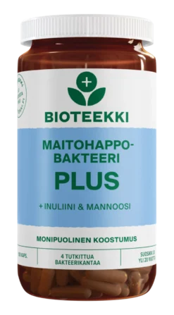 Bioteekki Maitohappobakteeri Plus kapseli 100 kpl