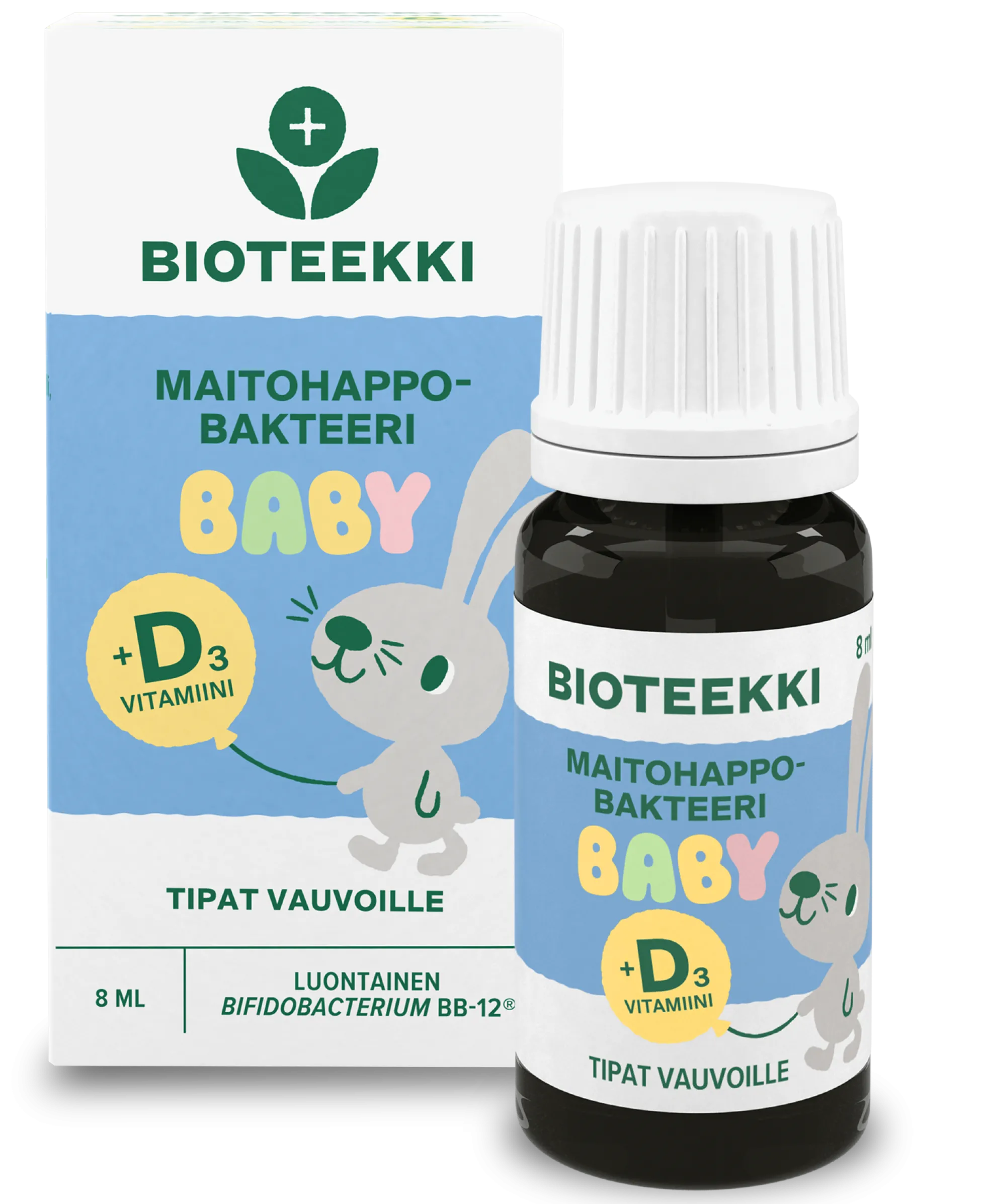 Bioteekki Maitohappobakteeri Baby + D3 tipat 8 ml