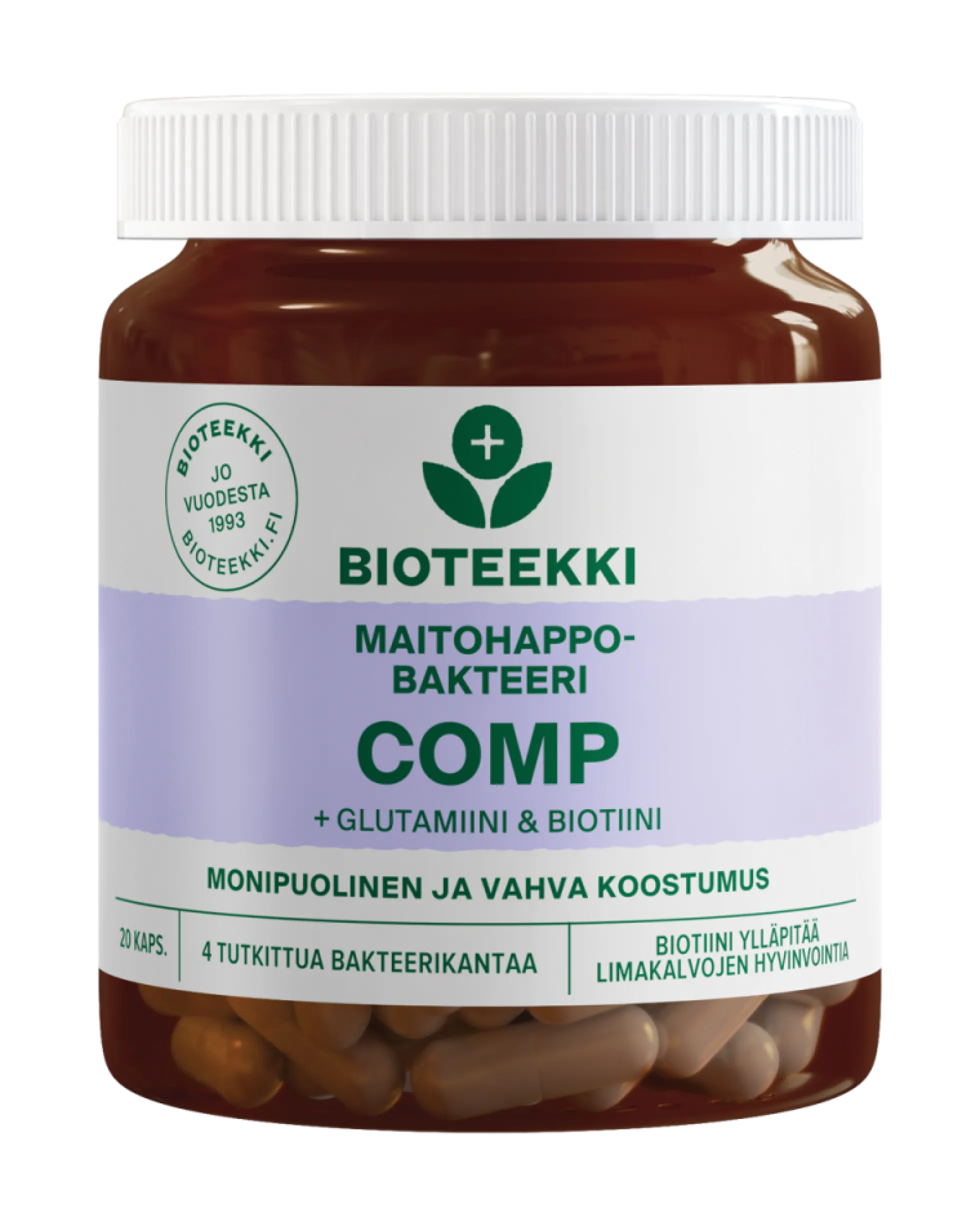Bioteekki maitohappobakteeri Comp kapseli 20 kpl