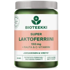 BIOTEEKKI SUPER LAKTOFERRIINI+ RAUTA-C KAPS 40 KPL